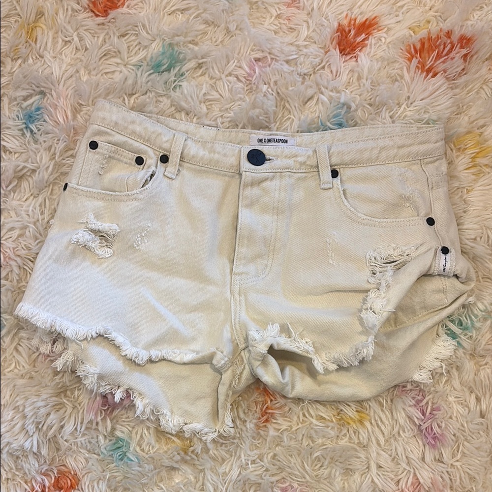 One X One Teaspoon jean shorts